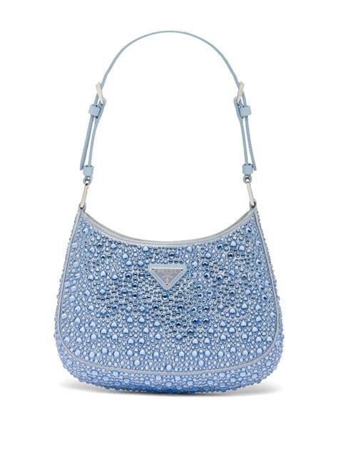 prada hobo bag blue|Prada cleo hobo shoulder bag.